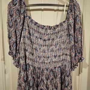 Scoops elastic waist top